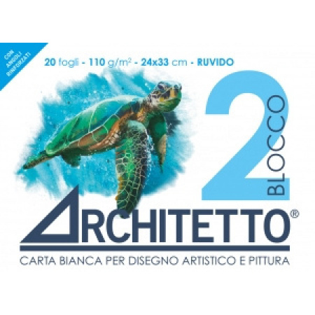 ALBUM ARCHITETTO-2 blocco  24x33 20fg RUVIDO