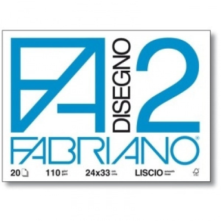 ALBUM FABRIANO F2 c/angoli 24x33 20fg  110gr  - LISCIO