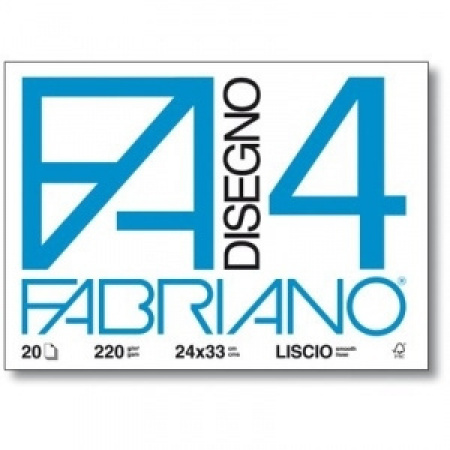 ALBUM FABRIANO F4 c/angoli 24x33 20fg LISCIO  220gr.