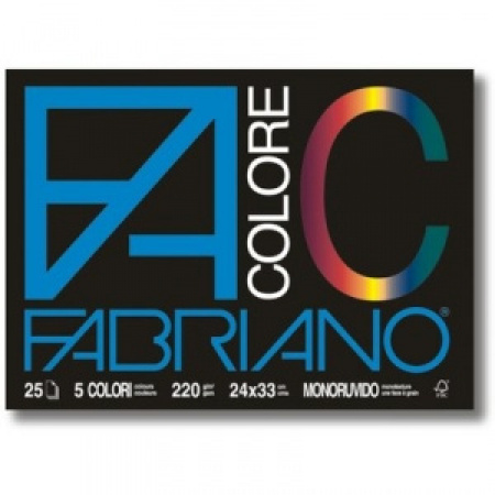 ALBUM FABRIANO F4 COLORE  c/angoli  24x33 25fg  220gr