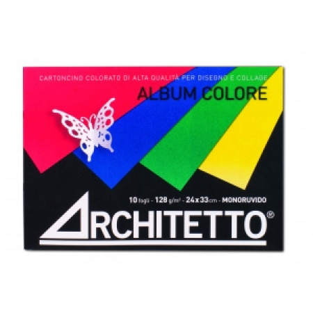 ALBUM Architetto COLORATO 24x33 10fg 128gr