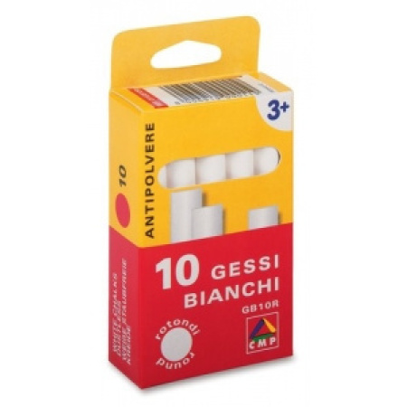 GESSO TONDO BIANCO  scatola da 10   -GB10R-