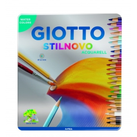 PASTELLI LEGNO Giotto  STILNOVO ACQUARELL - 24 colori  (256300)