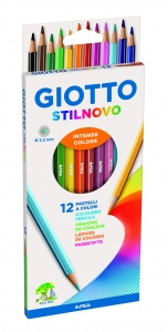 PASTELLI   LEGNO   Giotto  STILNOVO - 12 colori  (256500)