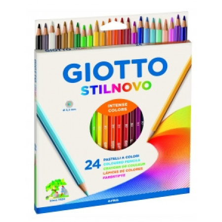 PASTELLI LEGNO Giotto  STILNOVO - 24 colori  (256600)
