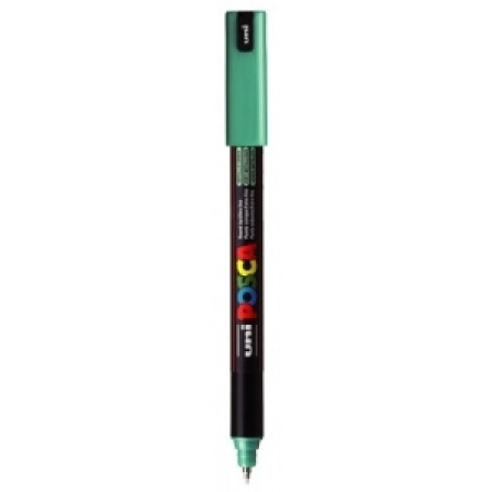 PENNARELLI MARKER Osama POSCA  Ul.Fine Pen 0.7 Verde Metal .PC1MR