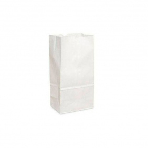 Sacchetti bianchi con soff. laterali 150x370+125 - kraft gr.45 - conf. 5kg  (circa 455pz): Sacchetti carta e plastica sh.