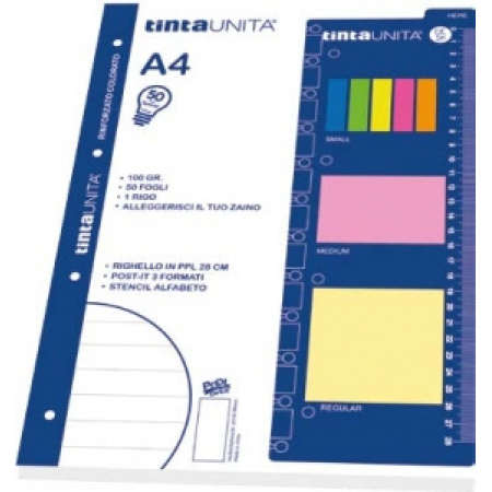 RICAMBI 50 SPECIAL  4MM + STICKY NOTES 4 colori